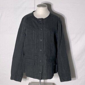 Olsen Europe Green  Linen Utility Style Light Jacket M/L